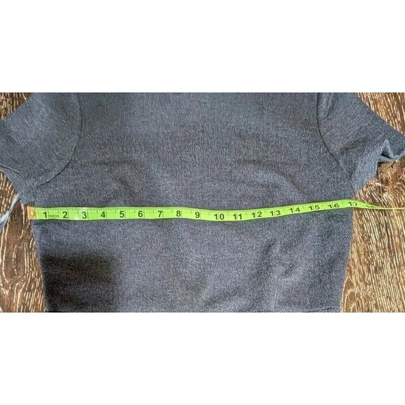 NWOT Banana Republic Dark Navy Blue Herringbone Stretch Sheath Dress 8 Office 93 - Picture 6 of 7